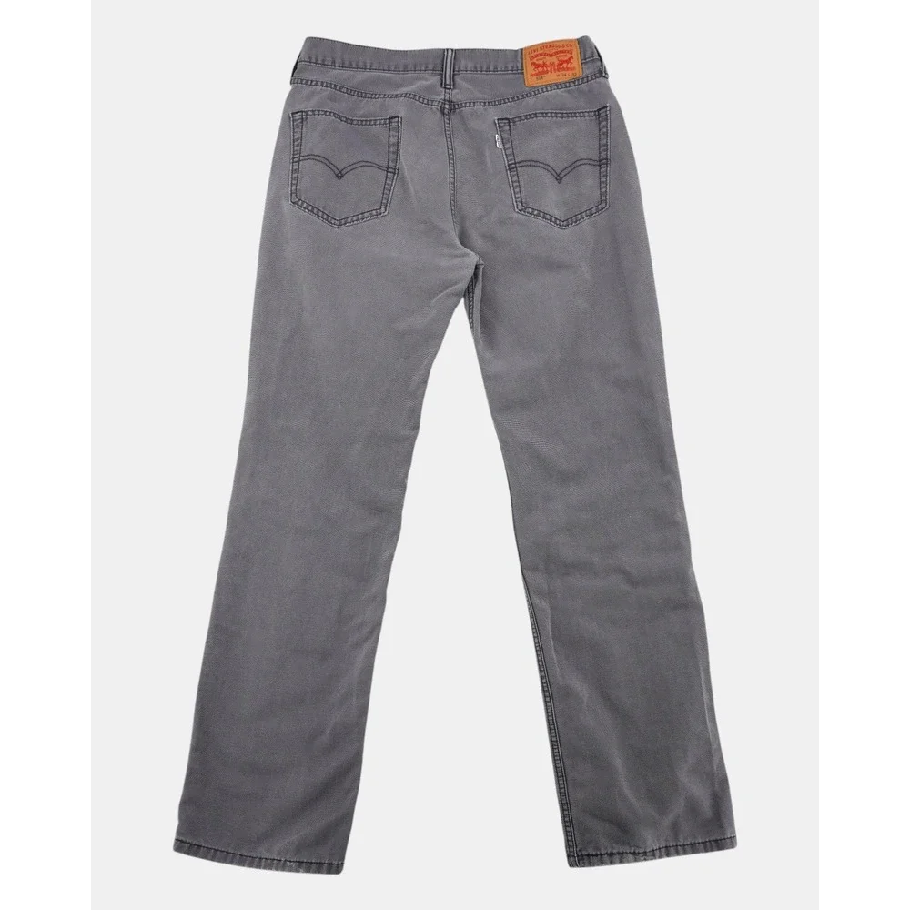 Levi's 514 Straight Fit Jeans Men's 34x32 Gray 100% Cotton‎ Denim